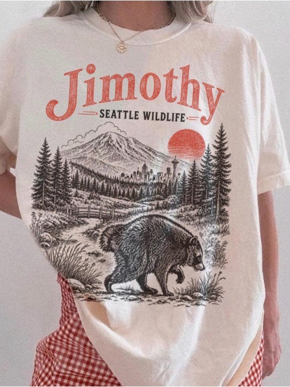 Jimothy Raccoon T-Shirt, Seattle Wildlife Tee, Pacific Northwest Graphic Tee